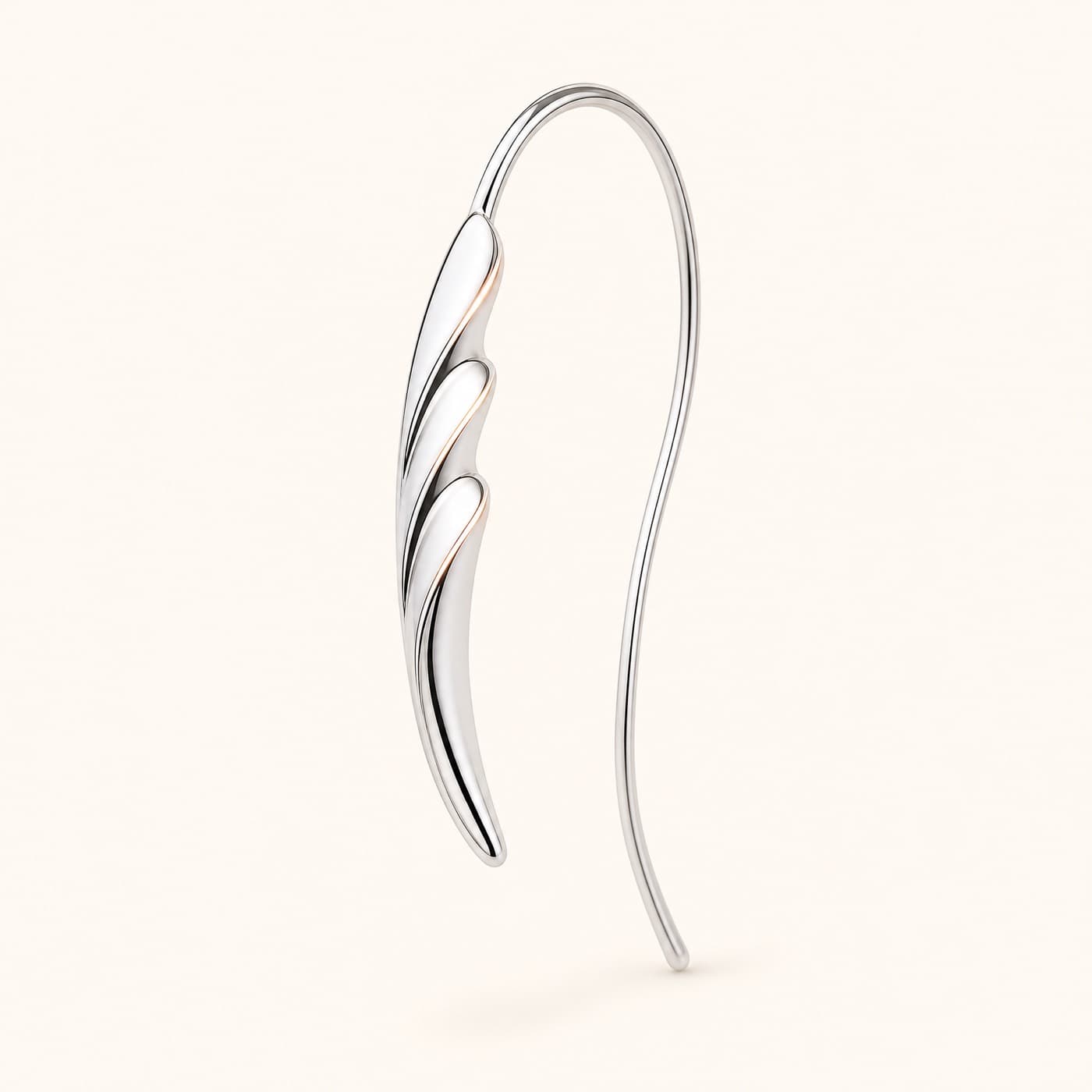 Ear Hook Non-Pierced 20 mm, shown as a single piece