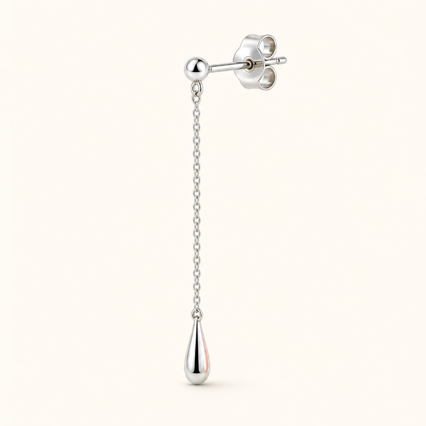 925 Silver Chain Drop 35 mm, shown as a single piece