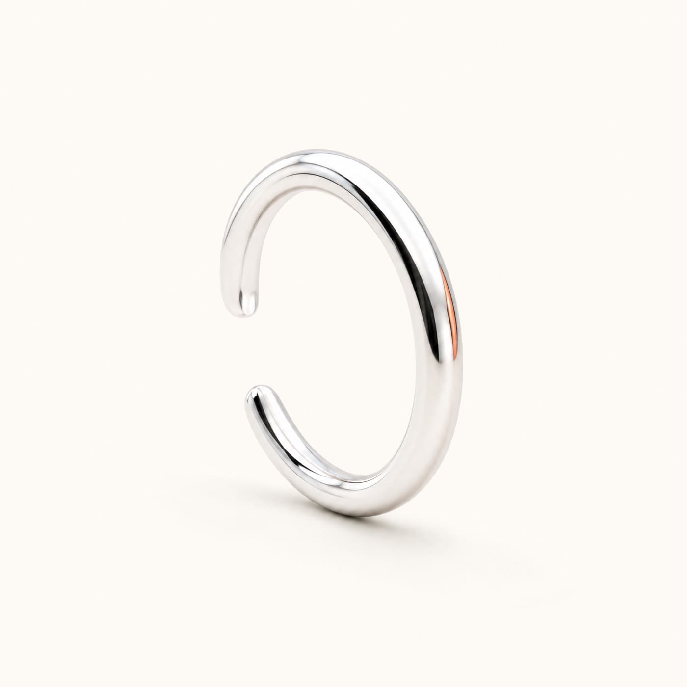 925 Silver Ear Cuff Slide-On 12 mm, shown as a single piece