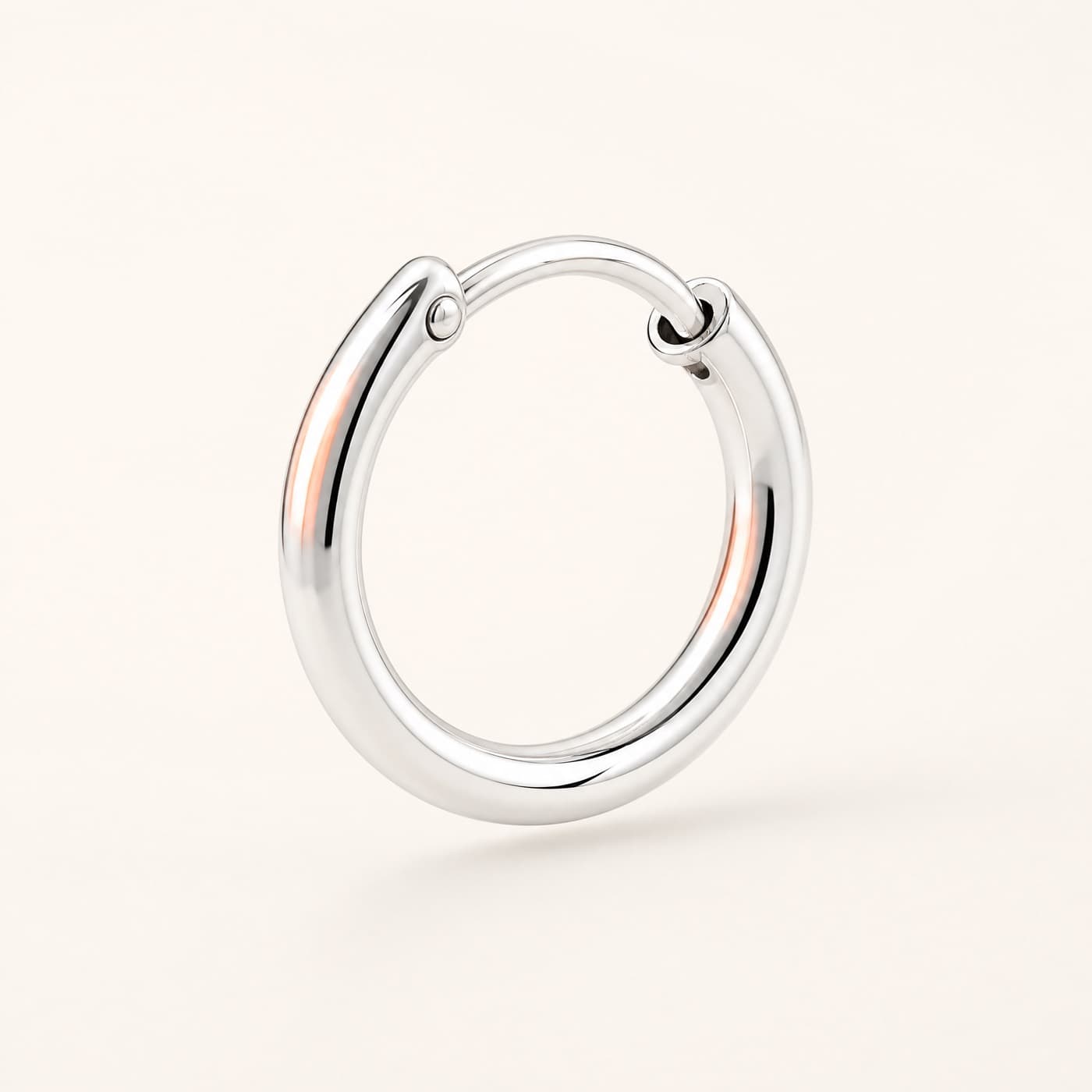 925 Silver Hoop 10 mm, shown as a single piece