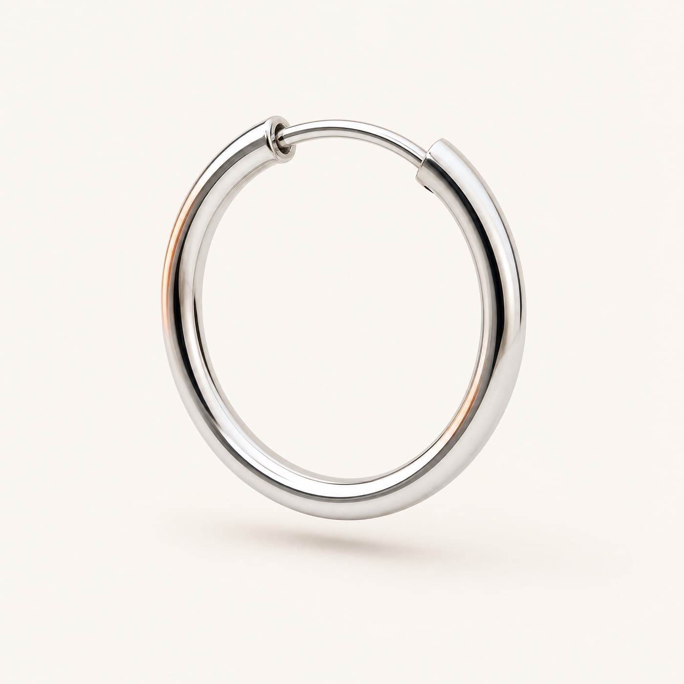 925 Silver Hoop 15 mm, shown as a single piece