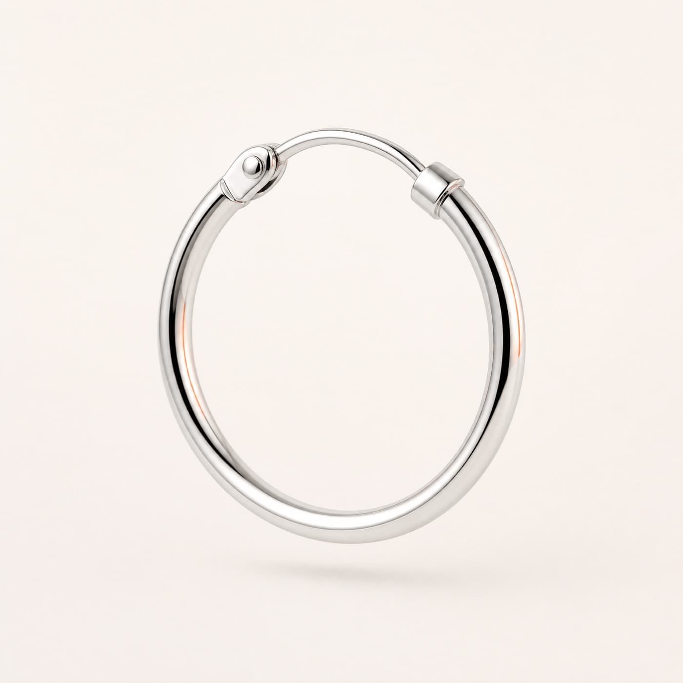 925 Silver Hoop 20 mm, shown as a single piece