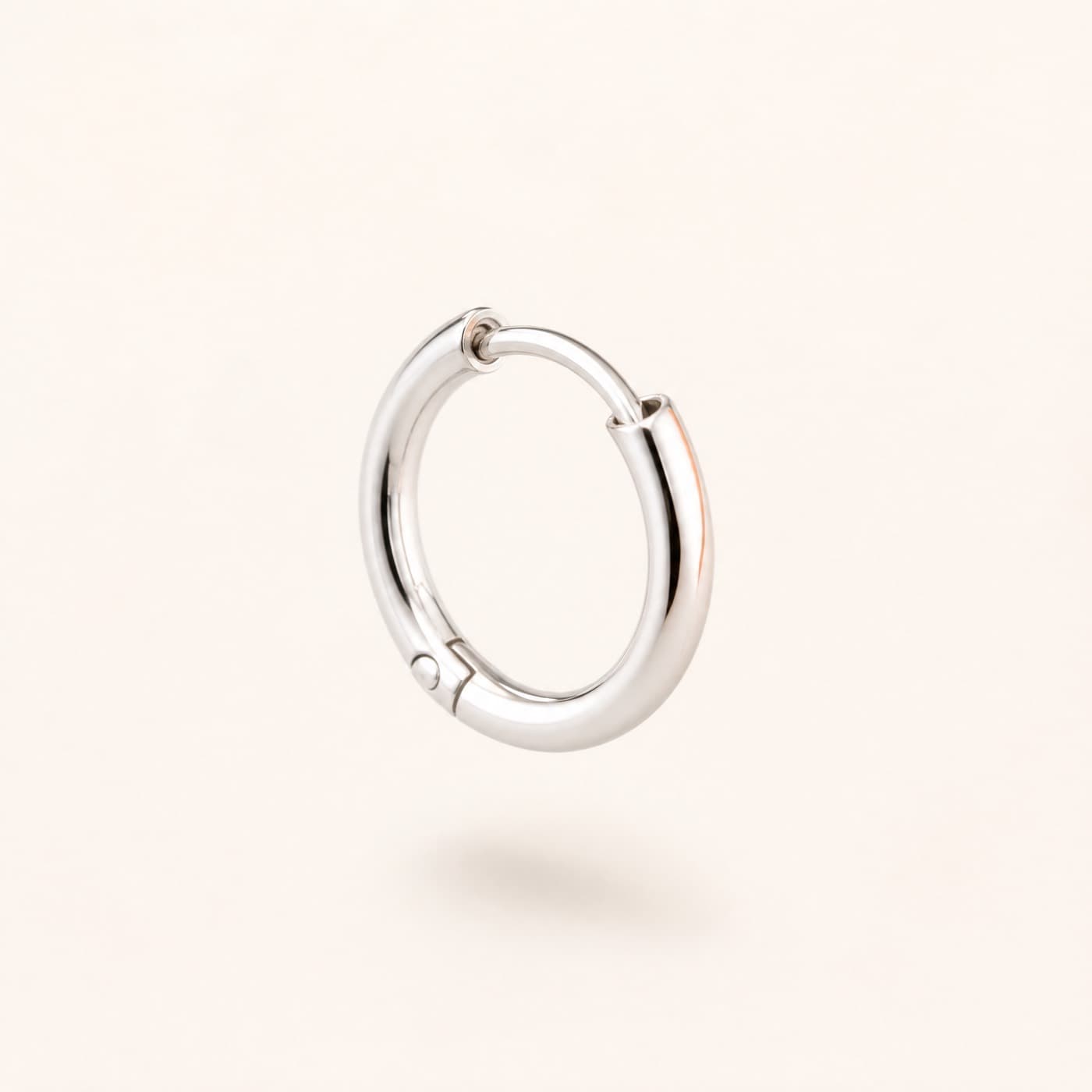 925 Silver Micro Hoop 6 mm, shown as a single piece