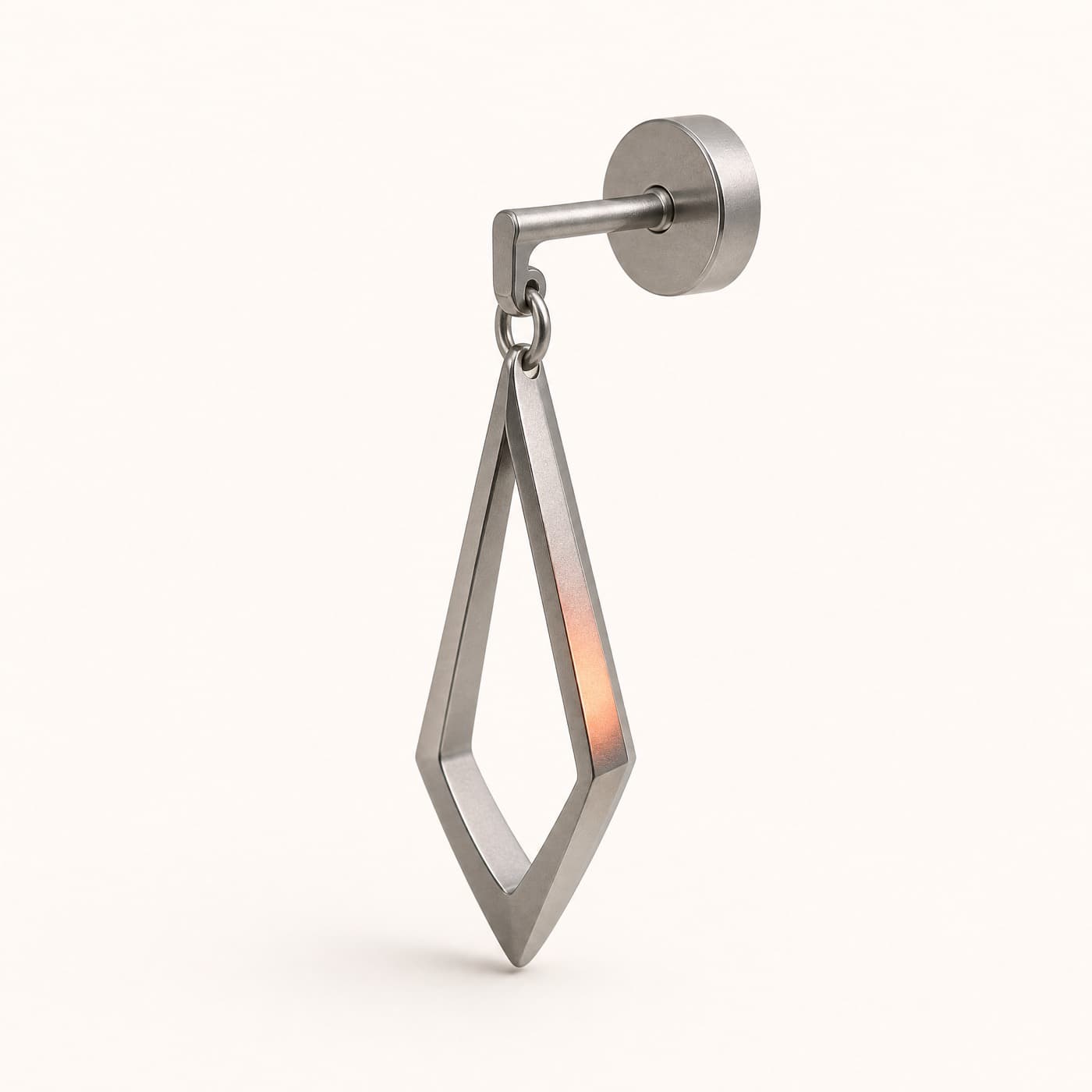 Titanium Drop Minimal 18 mm, shown as a single piece