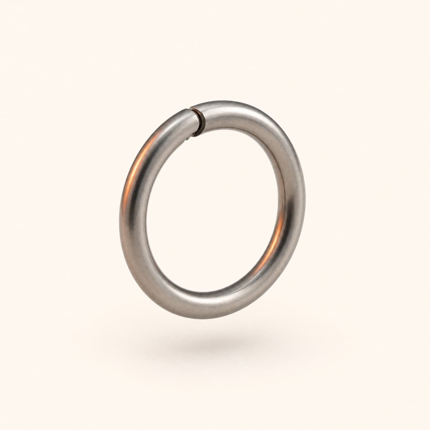 Titanium Seamless Hoop 10 mm, shown as a single piece